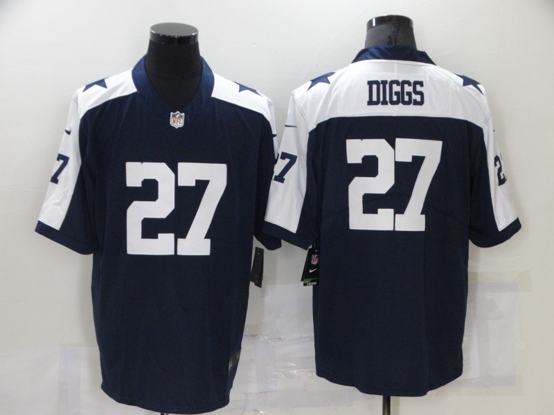 Men's Dallas Cowboys #27 Trevon Diggs Navy Stitched Jersey Men's Dallas Cowboys #27 Trevon Diggs Navy Stitched Jersey